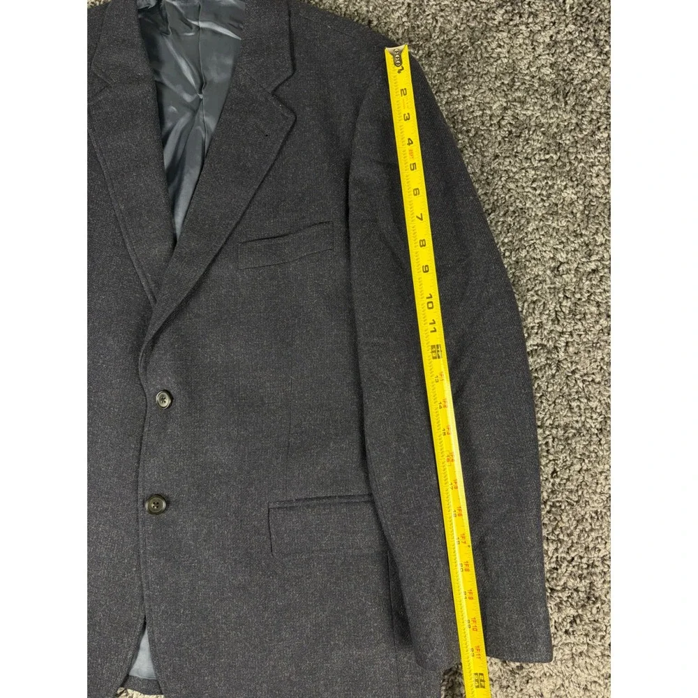 Brooks Brothers 1818 Madison Blazer 42S Charcoal Grey Wool Cashmere Moon England